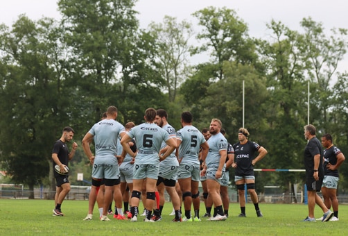 Groupe rugby en stage à Hagetmau